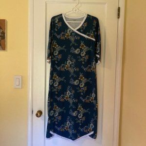 NWOT Garnet Hill Asian Wrap Midi Gown XS